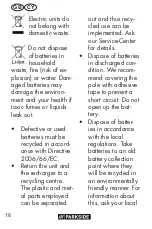 Preview for 16 page of Parkside 373434 2104 Translation Of The Original Instructions