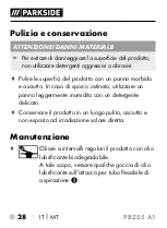 Preview for 31 page of Parkside 379744 2101 Original Instructions Manual