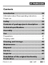 Preview for 36 page of Parkside 379744 2101 Original Instructions Manual