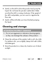 Preview for 46 page of Parkside 379744 2101 Original Instructions Manual