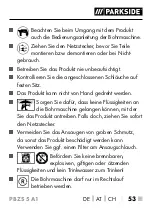 Preview for 56 page of Parkside 379744 2101 Original Instructions Manual