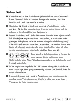 Preview for 13 page of Parkside 380558 2110 Operating Instructions Manual