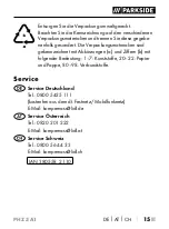 Preview for 17 page of Parkside 380558 2110 Operating Instructions Manual