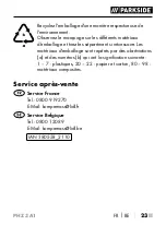 Preview for 25 page of Parkside 380558 2110 Operating Instructions Manual