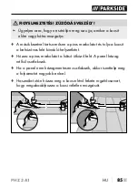 Preview for 87 page of Parkside 380558 2110 Operating Instructions Manual