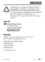 Preview for 89 page of Parkside 380558 2110 Operating Instructions Manual