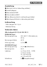 Предварительный просмотр 23 страницы Parkside 380775 2110 Instructions Manual