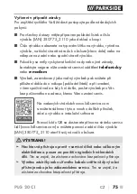 Preview for 81 page of Parkside 380775 2110 Instructions Manual