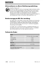 Preview for 13 page of Parkside 380865 2110 Operating Instructions Manual