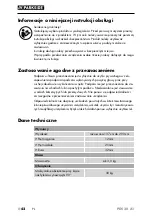 Preview for 45 page of Parkside 380865 2110 Operating Instructions Manual