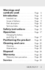 Preview for 6 page of Parkside 385584 2107 Operation And Safety Notes