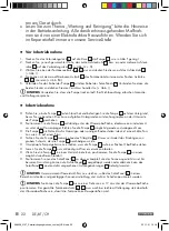 Preview for 22 page of Parkside 388428 2107 Operation And Safety Notes