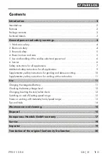 Preview for 4 page of Parkside 390411 2201 Translation Of The Original Instructions