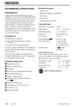 Preview for 5 page of Parkside 390498 2201 Original Instructions Manual