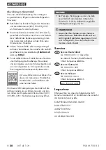 Preview for 23 page of Parkside 390498 2201 Original Instructions Manual