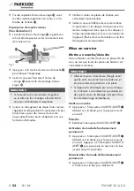 Предварительный просмотр 63 страницы Parkside 391006 2201 Original Instructions Manual