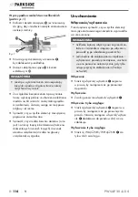 Предварительный просмотр 125 страницы Parkside 391006 2201 Original Instructions Manual