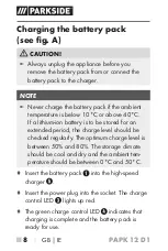 Preview for 13 page of Parkside 391277 2201 Translation Of The Original Instructions