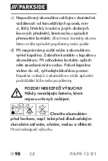 Предварительный просмотр 103 страницы Parkside 391277 2201 Translation Of The Original Instructions