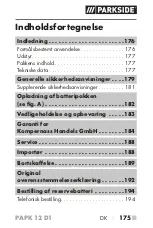 Предварительный просмотр 180 страницы Parkside 391277 2201 Translation Of The Original Instructions