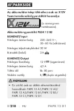 Предварительный просмотр 223 страницы Parkside 391277 2201 Translation Of The Original Instructions