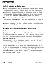 Preview for 13 page of Parkside 391280 2201 Translation Of The Original Instructions