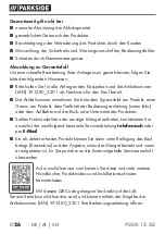 Preview for 31 page of Parkside 391280 2201 Translation Of The Original Instructions