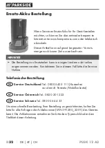 Preview for 37 page of Parkside 391280 2201 Translation Of The Original Instructions