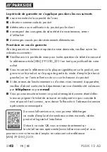 Preview for 47 page of Parkside 391280 2201 Translation Of The Original Instructions