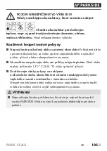 Preview for 110 page of Parkside 391280 2201 Translation Of The Original Instructions