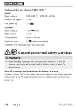 Предварительный просмотр 9 страницы Parkside 391286 2201 Translation Of The Original Instructions