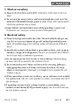 Preview for 10 page of Parkside 391286 2201 Translation Of The Original Instructions