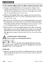 Preview for 13 page of Parkside 391286 2201 Translation Of The Original Instructions