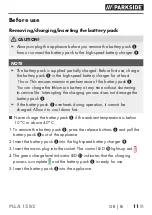 Preview for 16 page of Parkside 391286 2201 Translation Of The Original Instructions