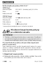 Preview for 147 page of Parkside 391286 2201 Translation Of The Original Instructions