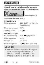 Предварительный просмотр 79 страницы Parkside 391300 2201 Translation Of The Original Instructions