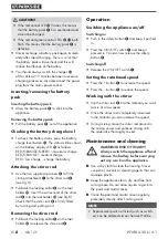 Preview for 12 page of Parkside 393480 2107 Translation Of The Original Instructions