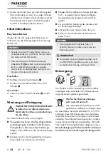 Preview for 43 page of Parkside 402248 2201 Original Instructions Manual