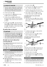 Preview for 101 page of Parkside 402248 2201 Original Instructions Manual