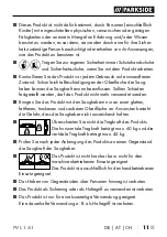 Preview for 14 page of Parkside 405827 2201 Operating Instructions Manual