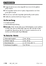 Preview for 15 page of Parkside 405827 2201 Operating Instructions Manual