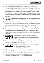 Preview for 46 page of Parkside 405827 2201 Operating Instructions Manual