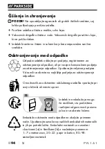 Preview for 97 page of Parkside 405827 2201 Operating Instructions Manual