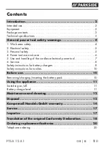 Preview for 6 page of Parkside 405829 2201 Translation Of The Original Instructions