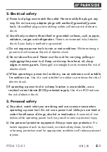 Preview for 10 page of Parkside 405829 2201 Translation Of The Original Instructions