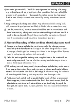 Preview for 12 page of Parkside 405829 2201 Translation Of The Original Instructions