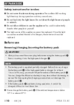 Preview for 15 page of Parkside 405829 2201 Translation Of The Original Instructions