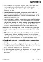 Preview for 136 page of Parkside 405829 2201 Translation Of The Original Instructions