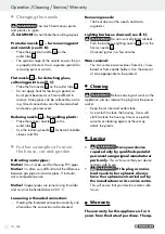 Предварительный просмотр 10 страницы Parkside 71600 Translation Of Original Operation Manual