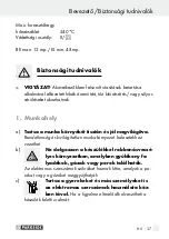 Предварительный просмотр 37 страницы Parkside 71921 Operation And Safety Notes